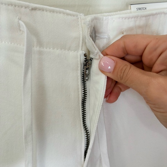 American Eagle Dreamy Drape Low Rise Ultra Wide Leg White Size Large Long NWT - Picture 6 of 10